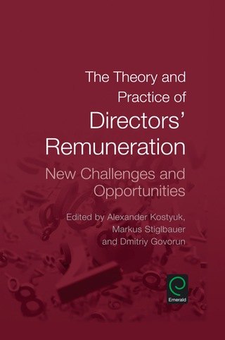 Cover image: The Theory and Practice of Directors' Remuneration 9781785606830