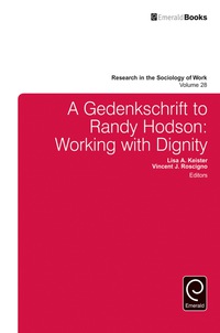 Cover image: A Gedenkschrift to Randy Hodson 9781785607271