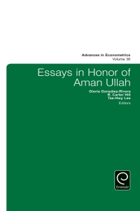 صورة الغلاف: Essays in Honor of Aman Ullah 9781785607875