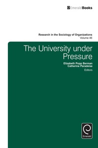 Imagen de portada: The University under Pressure 9781785608315