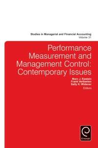 Titelbild: Performance Measurement and Management Control 9781785609169