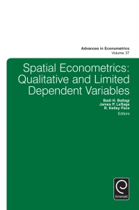 صورة الغلاف: Spatial Econometrics 9781785609862