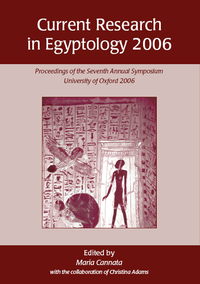 Titelbild: Current Research in Egyptology 2006 9781842172629