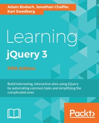 Cover image: Learning jQuery 3 - Fifth Edition 5th edition 9781785882982
