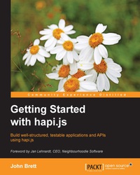 Cover image: Getting Started with hapi.js 1st edition 9781785888182