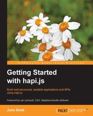 Cover image: Getting Started with hapi.js 1st edition 9781785888182