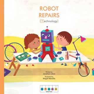 Cover image: STEAM Stories: Robot Repairs (Technology) 9781786032799