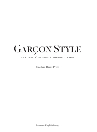 Cover image: Garçon Style 9781786274960