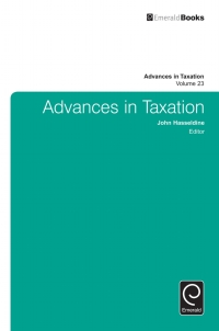 Imagen de portada: Advances in Taxation 9781786350022