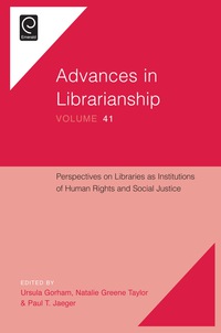 Titelbild: Perspectives on Libraries as Institutions of Human Rights and Social Justice 9781786350589