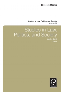 Cover image: Studies in Law, Politics, and Society 9781786350763