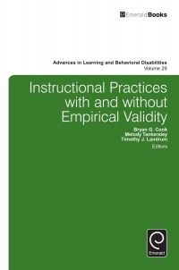 Omslagafbeelding: Instructional Practices with and without Empirical Validity 9781786351265
