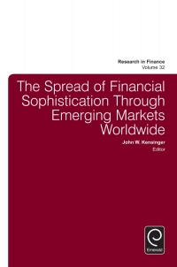 Omslagafbeelding: The Spread of Financial Sophistication Through Emerging Markets Worldwide 9781786351562