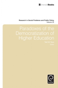 Titelbild: Paradoxes of the Democratization of Higher Education 9781786352347