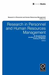 Titelbild: Research in Personnel and Human Resources Management 9781786352644