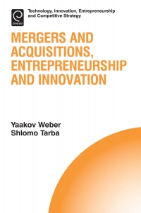 Cover image: Mergers and Acquisitions, Entrepreneurship and Innovation 9781786353726