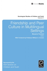 Titelbild: Friendship and Peer Culture in Multilingual Settings 9781786353962
