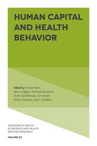表紙画像: Human Capital and Health Behavior 9781786354662