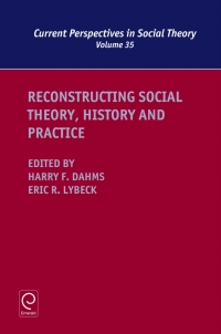 Imagen de portada: Reconstructing Social Theory, History and Practice 9781786354709