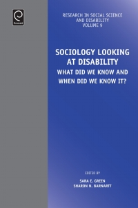 Imagen de portada: Sociology Looking at Disability 9781786354785