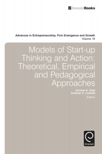 Imagen de portada: Models of Start-up Thinking and Action 9781786354860