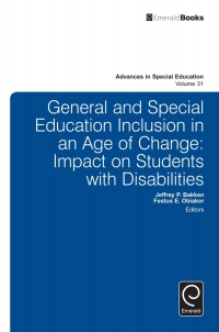Cover image: General and Special Education Inclusion in an Age of Change 9781786355423