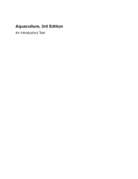 Cover image: Aquaculture 3rd edition 9781786390103