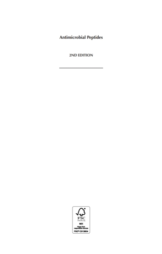 Cover image: Antimicrobial Peptides 2nd edition 9781786390394