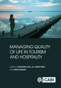 Cover image: Managing Quality of Life in Tourism and Hospitality 1st edition 9781786390455