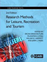 Cover image: Research Methods for Leisure, Recreation and Tourism 2nd edition 9781786390486