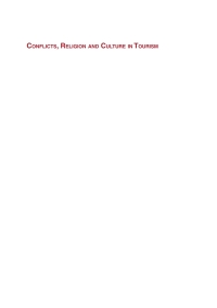 Titelbild: Conflicts, Religion and Culture in Tourism 1st edition 9781786390646
