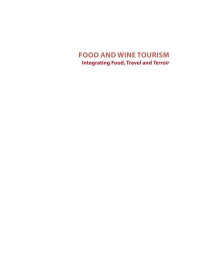 Cover image: Food and Wine Tourism 2nd edition 9781786391278