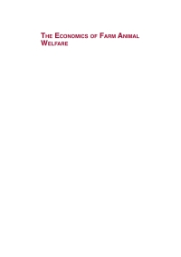 Cover image: The Economics of Farm Animal Welfare 1st edition 9781786392312