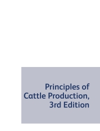 Imagen de portada: Principles of Cattle Production 3rd edition 9781786392718