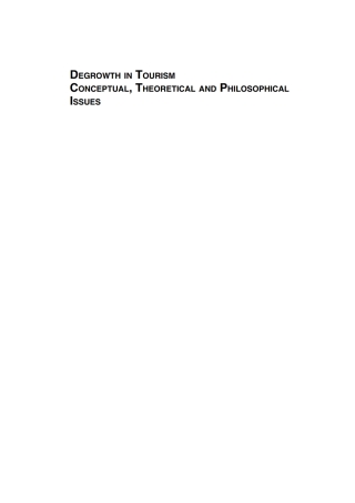 Imagen de portada: Degrowth in Tourism 9781786392787
