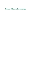 Omslagafbeelding: Manual of Equine Dermatology 9781786395085