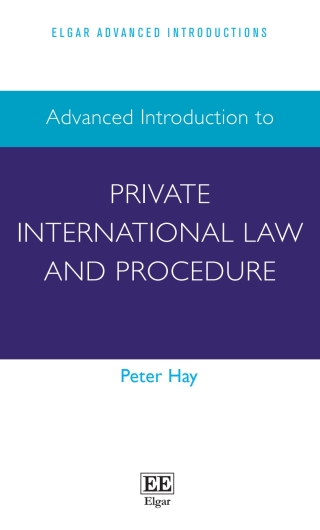 Cover image: Advanced Introduction to Private International Law and Procedure 1st edition 9781786436788