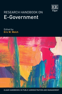 Cover image: Research Handbook on E-Government 1st edition 9781786437242