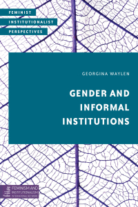 Imagen de portada: Gender and Informal Institutions 1st edition 9781786600035