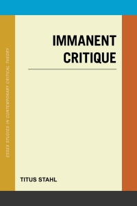 Cover image: Immanent Critique 9781786601797