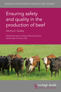 Imagen de portada: Ensuring safety and quality in the production of beef Volume 2 1st edition 9781786760609