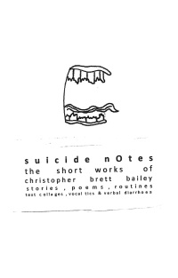 Cover image: suicide notes 1st edition 9781786825278