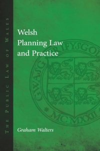 Cover image: Welsh Planning Law and Practice 1st edition 9781786831552