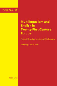 Cover image: Multilingualism and English in Twenty-First-Century Europe 1st edition 9783034322218