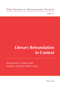 Cover image: Literary Retranslation in Context 1st edition 9783034319966