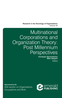 Immagine di copertina: Multinational Corporations and Organization Theory 9781786353863