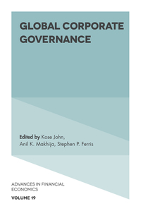 Imagen de portada: Global Corporate Governance 9781786351661