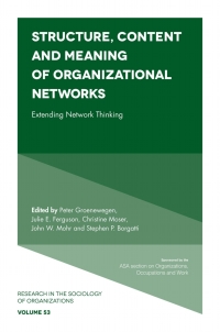 Cover image: Structure, Content and Meaning of Organizational Networks 9781787144347