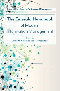 Imagen de portada: The Emerald Handbook of Modern Information Management 9781787145269