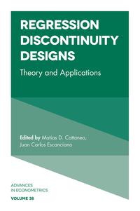 Cover image: Regression Discontinuity Designs 9781787143906